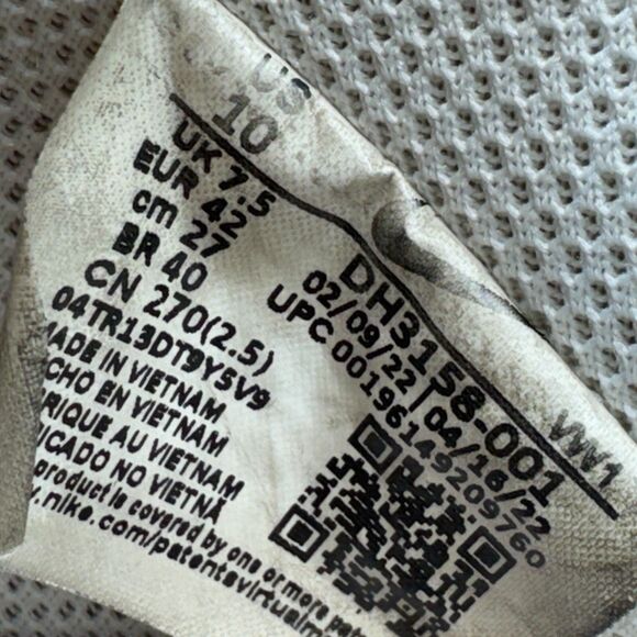 Nike Shoes Womens 10 White Pink Court Vision Low Top Leather Sneakers Streetwear - Picture 16 of 16